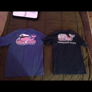2 Kids Vineyard Vines Tee Shirts Size Small 8-10